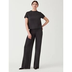 Spanx The Perfect Pant Wide Leg Medium High Rise Ponte Pull On Business Casual